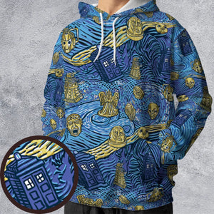 Starry Night Tardis Doctor Who All-over Print Hoodie
