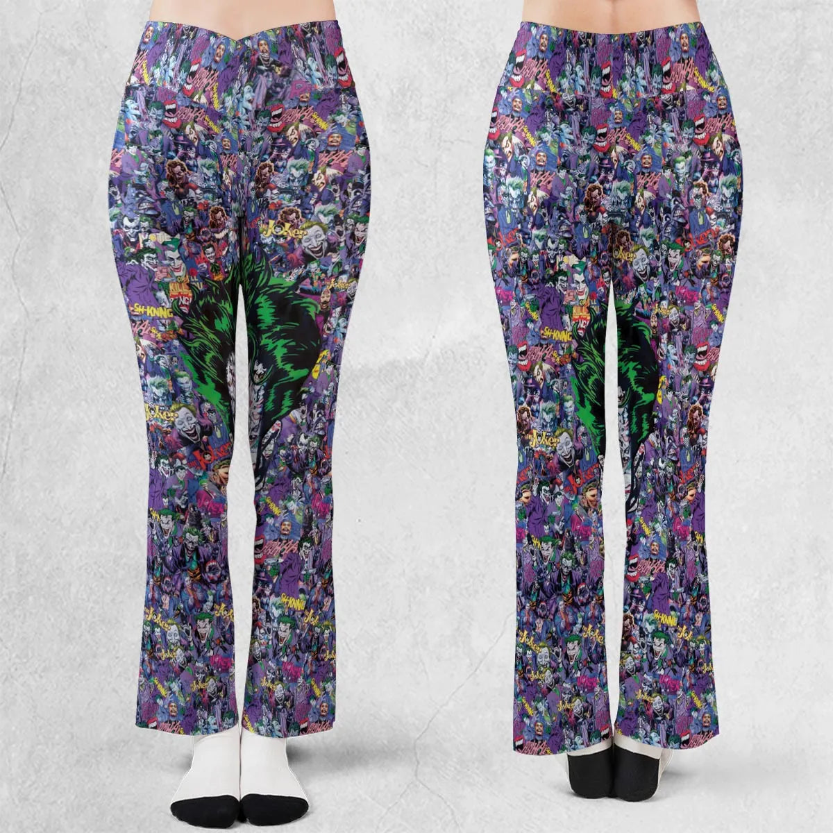 Joker The Most Favourite Characters Pattern Flare Leggings