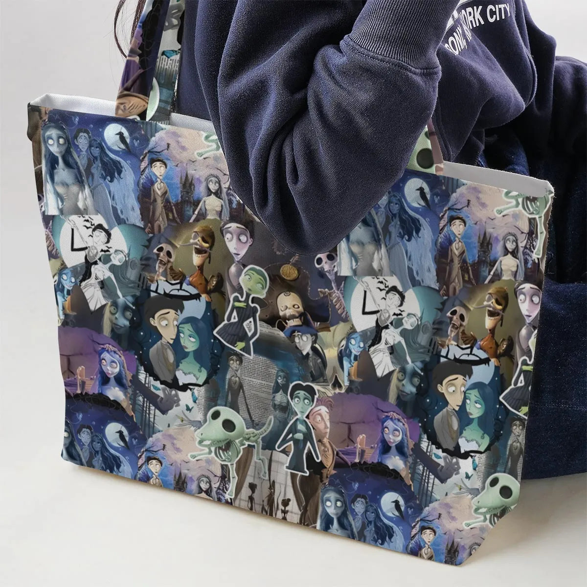 Unalive Bride Corpse Bride Large Tote Bag