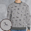 Miniature Schnauzer Yoga Pattern All-over Print Sweatshirt