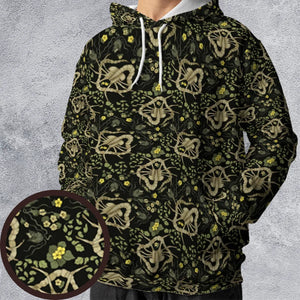 Facehugger Flower Pattern Alien All-over Print Hoodie