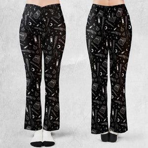 Buffy The Vampire Slayer Items Pattern Flare Leggings