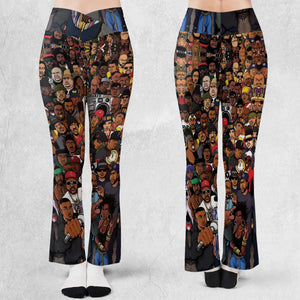 The Golden Age of Hip Hop Flare Leggings
