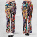 Gravity Falls Characters Pattern Flare Leggings