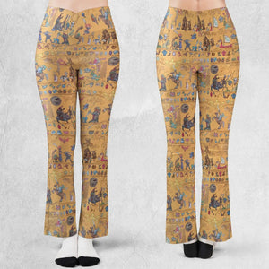 Link's Journey Tapestry The Legend Of Zelda Flare Leggings