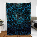 Blue Key Heart Kingdom Hearts Fleece Blanket