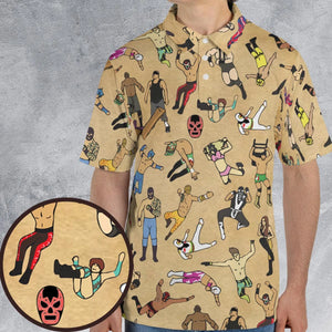 Lucha Undergound AOP Men/Women Polo Shirt
