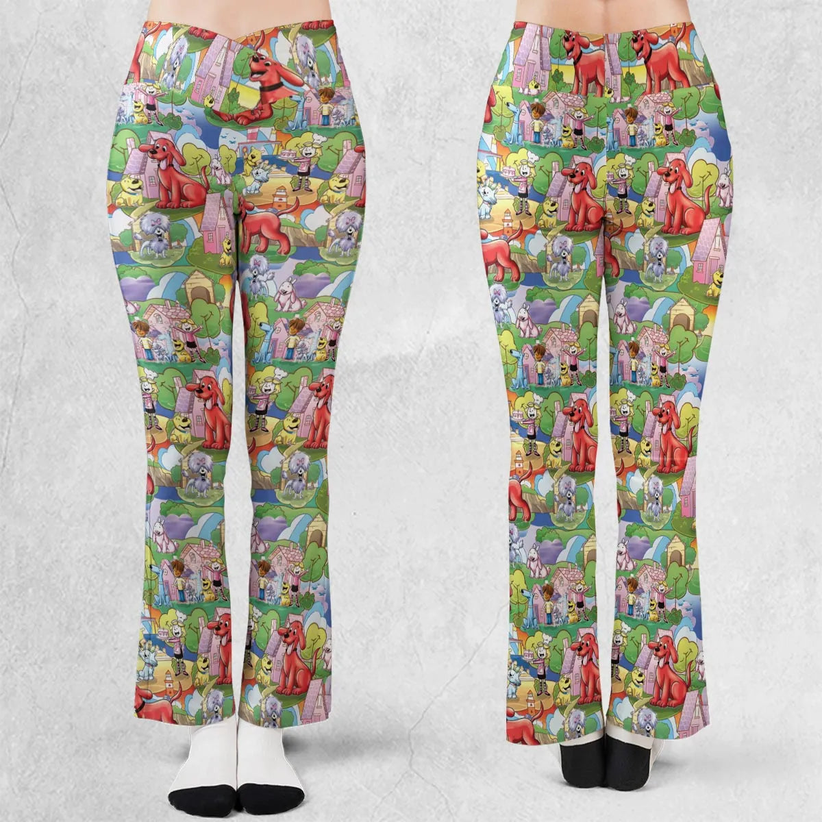Clifford The Big Red Dog Seamless Flare Leggings