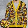 Simpsons as 80s Wrestlers Cardigan