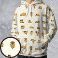 Pug Hot Yoga Pattern All-over Print Hoodie