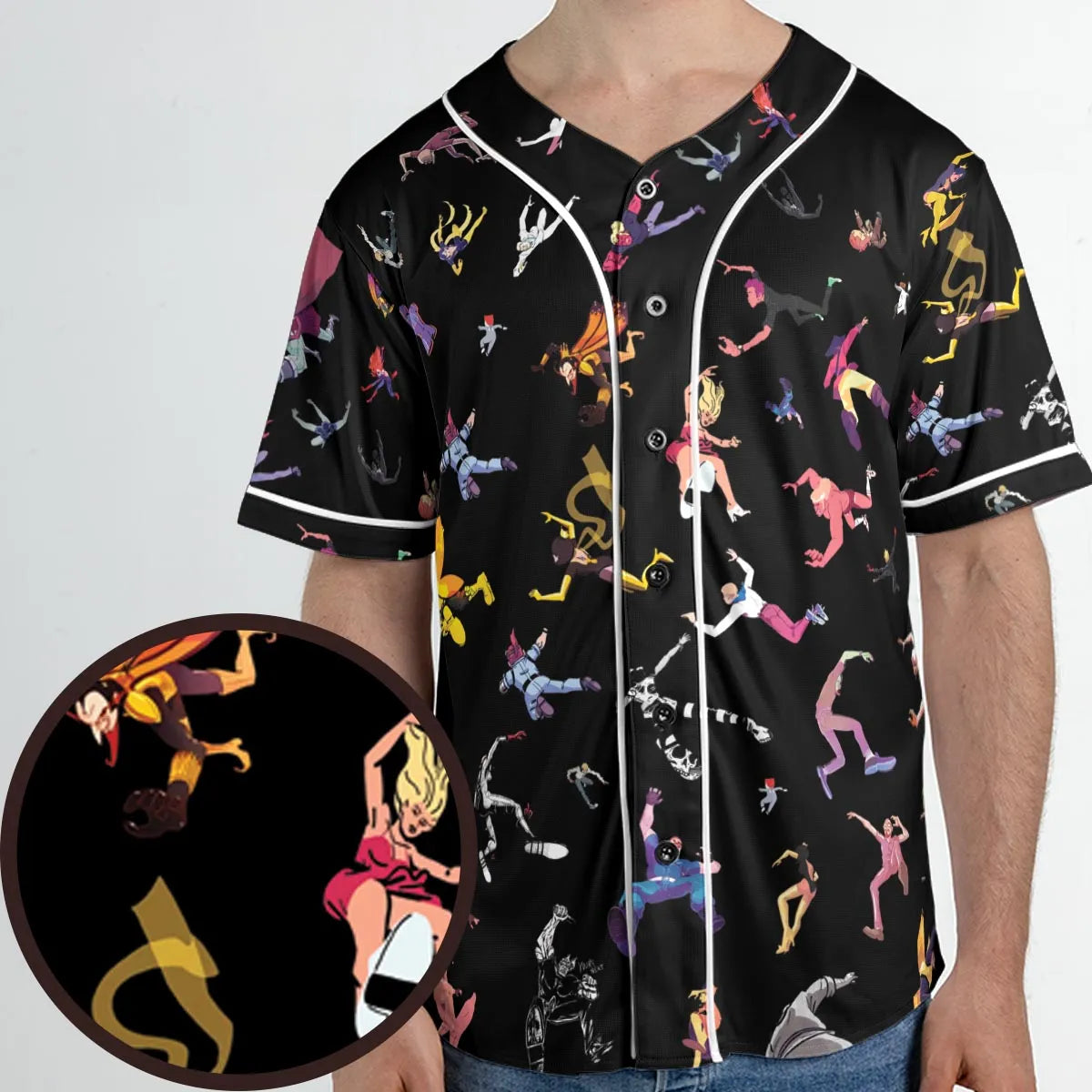 Venture Bros Falling Unisex Baseball Jersey