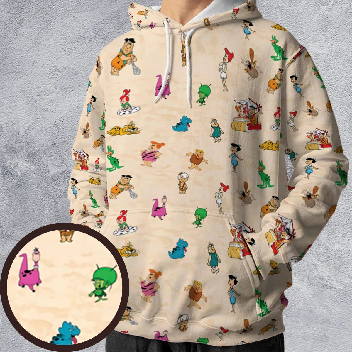 Bedrock The Flintstones All-over Print Hoodie