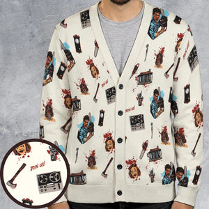 Supernatural Horror Evil Dead Halloween Cardigan