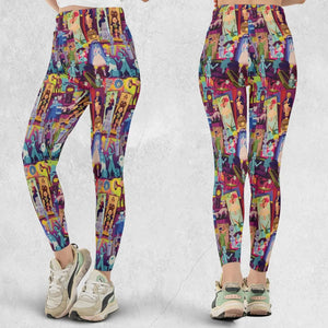 Retro Mansion Collage Legging