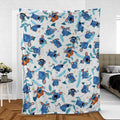 Cute Tutter Bear in the Big Blue House Fleece Blanket