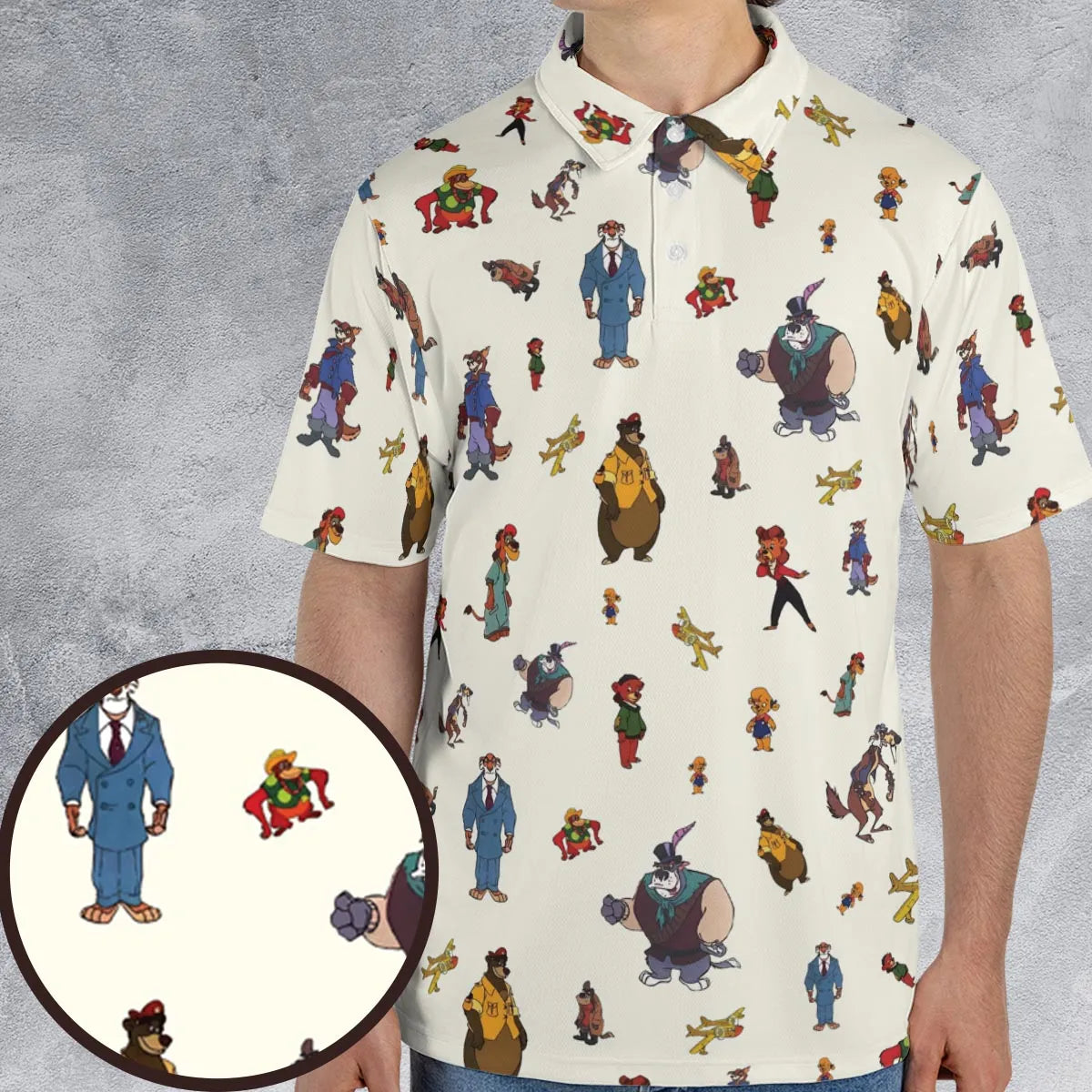 Talespin Characters AOP Men/Women Polo Shirt