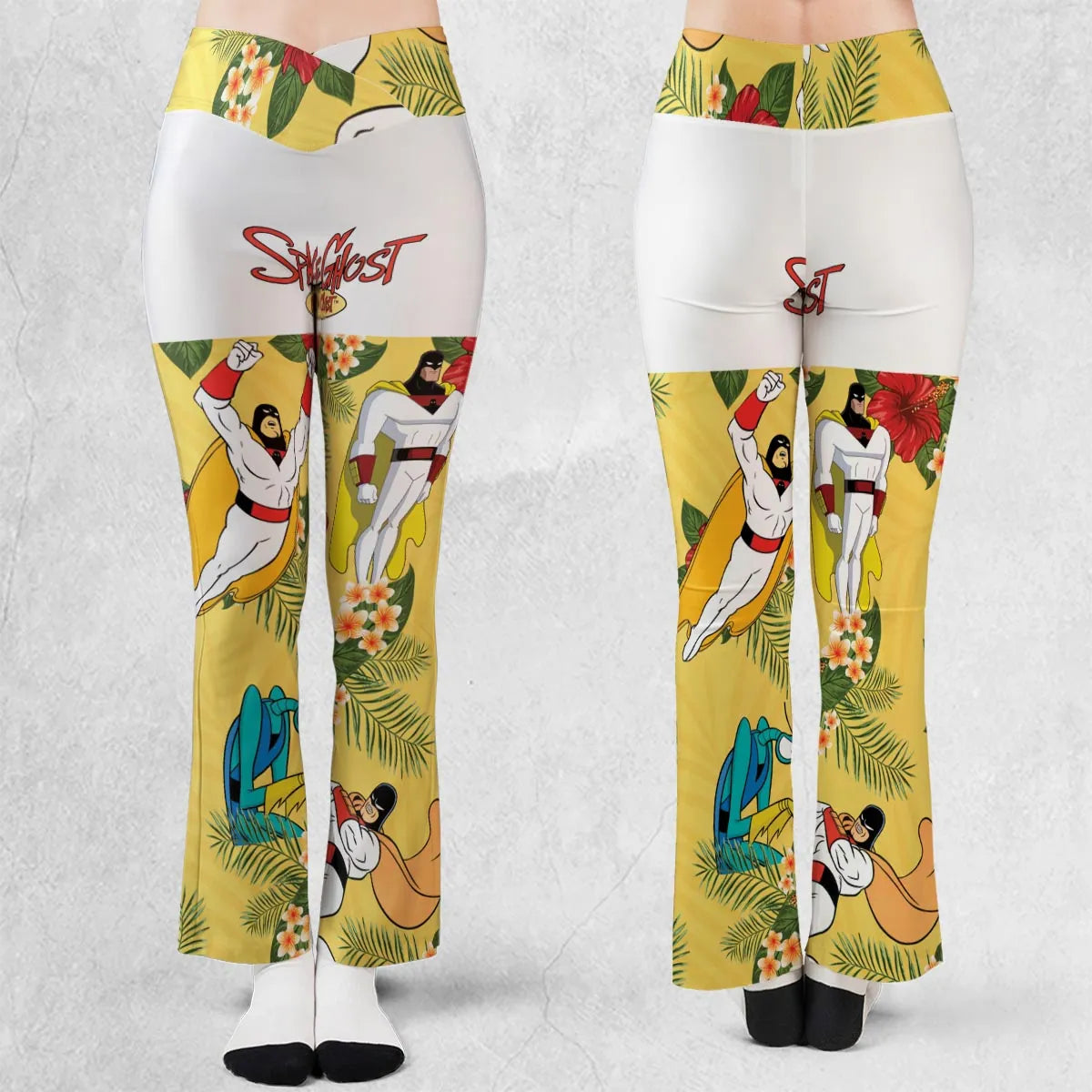 Space Ghost Coast to Coast Characters Flare Leggings