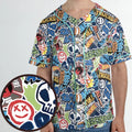 Hot Wheels Monster Trucks Logos Unisex Baseball Jersey