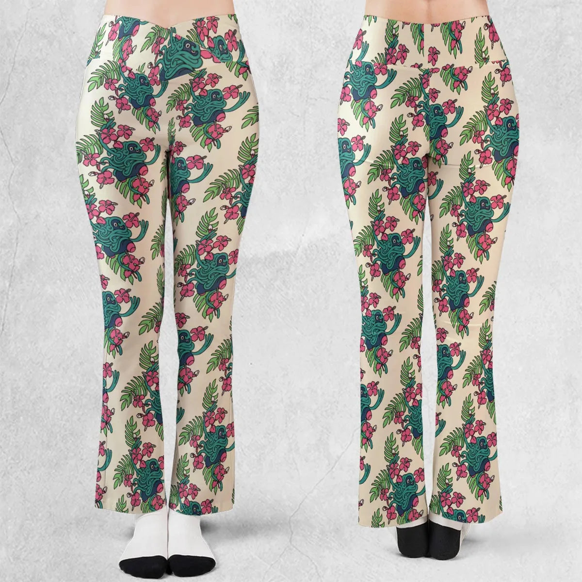 Tropical Tangrowth Pokemon Flare Leggings