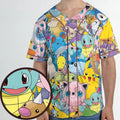 Magical Creatures Pokemon Unisex Baseball Jersey