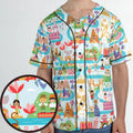 It's Small World Map Unisex Baseball Jersey