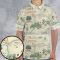 Hundred Acre Wood Map AOP Men/Women Polo Shirt