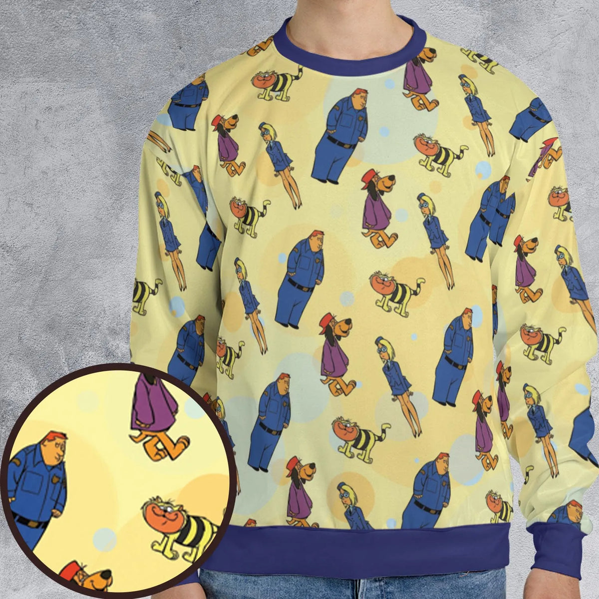 Hong Kong Phooey Power All-over Print Sweatshirt