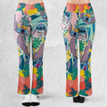 Weird But Cute Stitch Flare Leggings