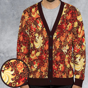 Pokemon Fire Pattern Cardigan