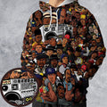 The Golden Age of Hip Hop All-over Print Hoodie