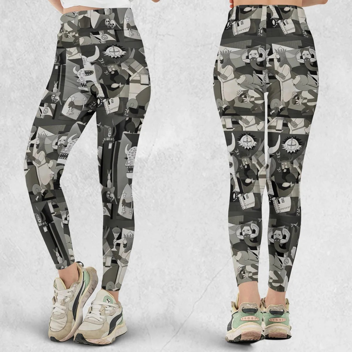 Monty Picasso Style Art Legging