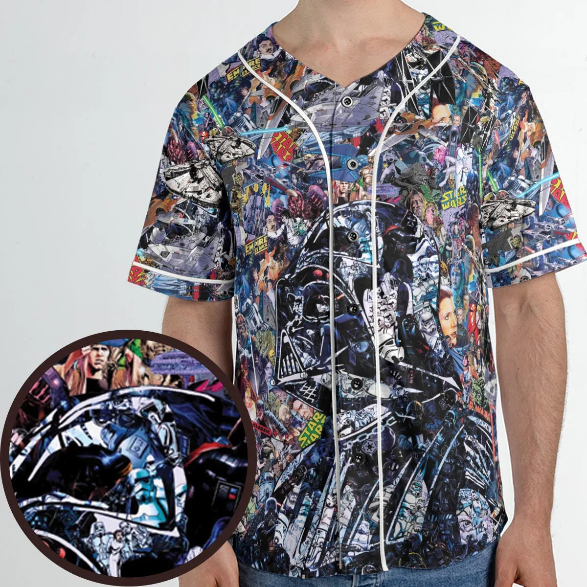 Star Wars Darth Vader All in One Unisex Baseball Jersey