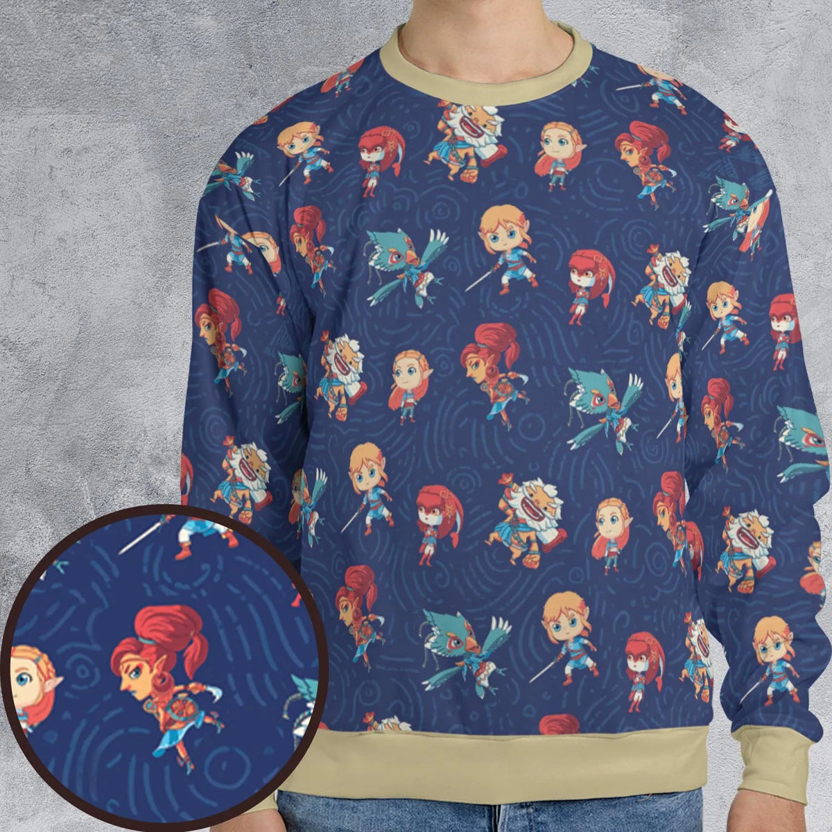 Legend The Legend of Zelda All-over Print Sweatshirt