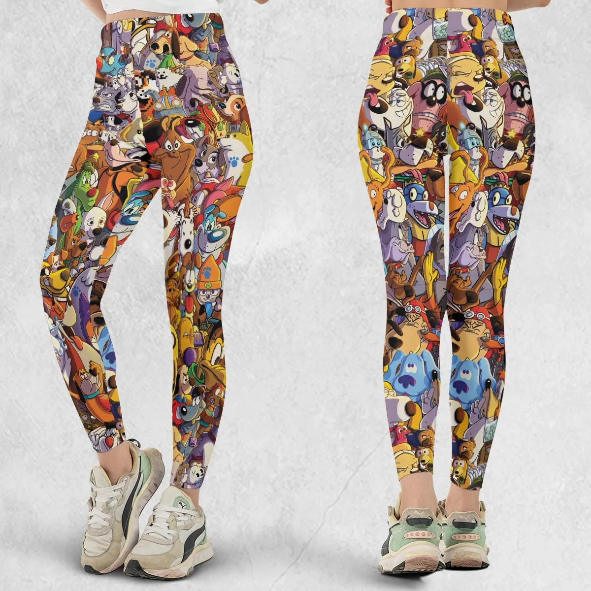Dogs From Famous Cartoons Legging