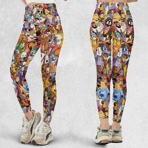 Dogs From Famous Cartoons Legging