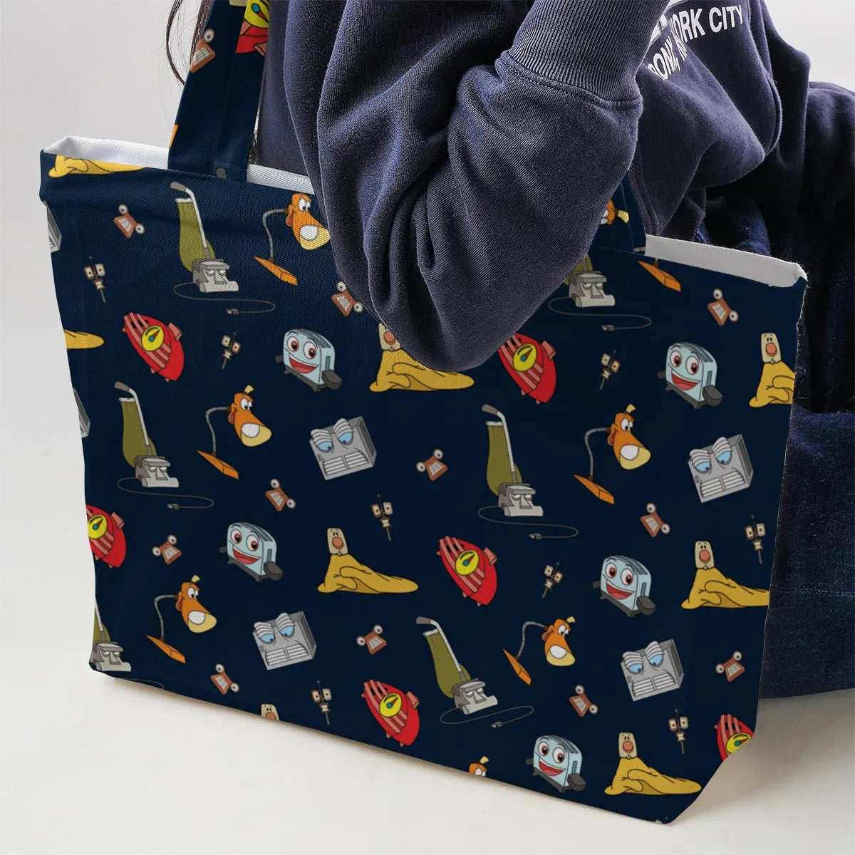 Brave Little Appliances The Brave Little Toaster Large Tote Bag