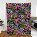 Nostalgic Villains Teenage Mutant Ninja Turtles Fleece Blanket