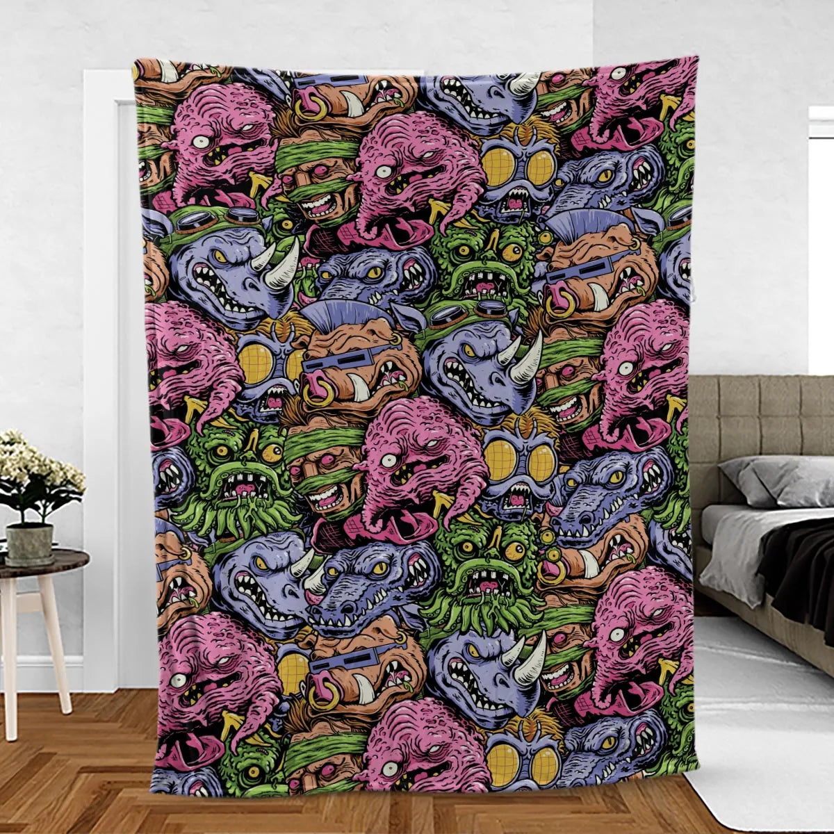 Nostalgic Villains Teenage Mutant Ninja Turtles Fleece Blanket