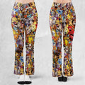 Dogs From Famous Cartoons Flare Leggings