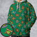 TMNT Characters Pattern All-over Print Hoodie