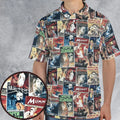 Pioneering '50s Classics Monster Hammer Horror Films AOP Men/Women Polo Shirt
