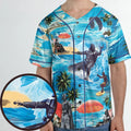 Darth Vader Surfing Unisex Baseball Jersey