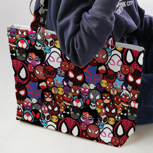 Spide-Mania Spider-Verse Large Tote Bag
