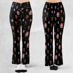 Monsters Cereal Pattern Flare Leggings