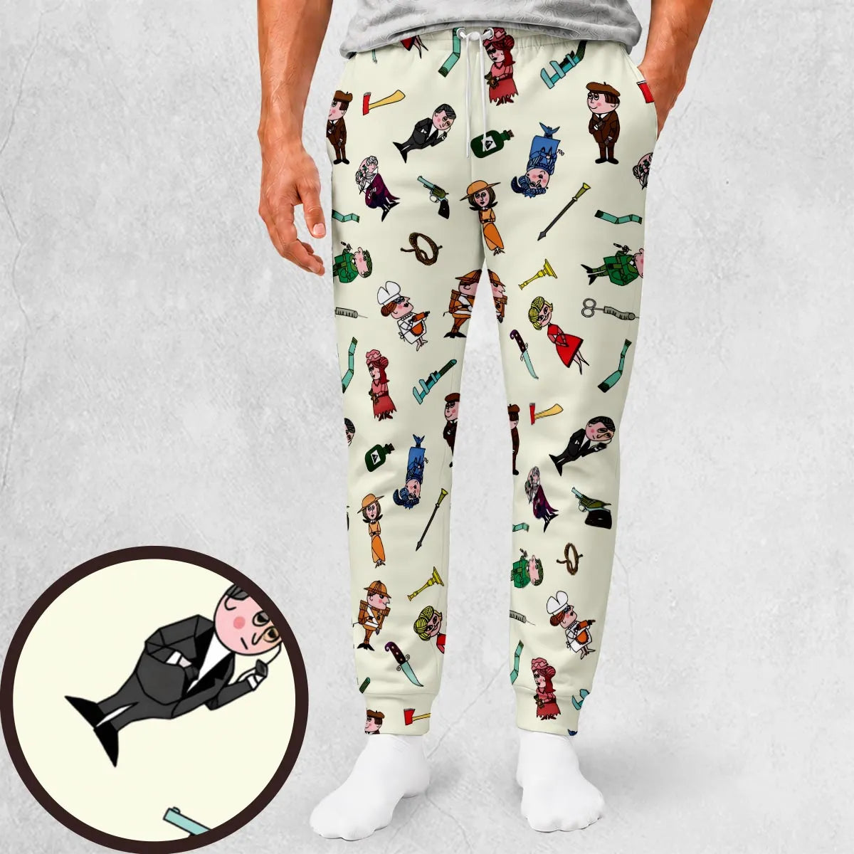 Clue Board Game Characters Sweatpants