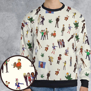 Community Characters Costumes Pattern All-over Print Sweatshirt