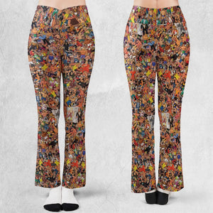 Wrestling Hulk Hogan and Buddies Figures Flare Leggings