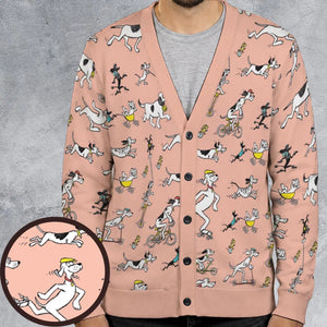 Vintage Go, Dog, Go Cardigan