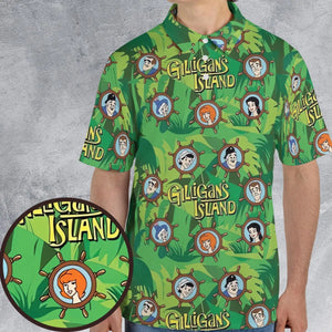 Gilligan's Island Characters AOP Men/Women Polo Shirt