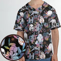 Floral Wars Dark Side Star Wars Pattern Unisex Baseball Jersey